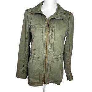Madewell women's olive green 100% cotton chore utility jacket size M